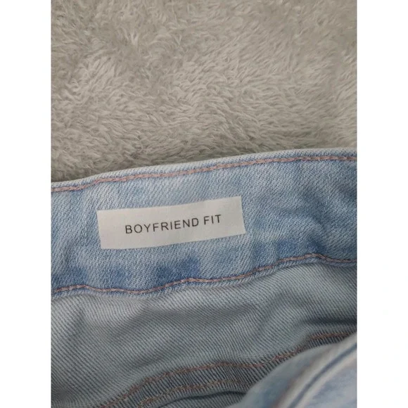 Judy Blue Jeans Womens 16W Blue Boyfriend Fit Distressed High Rise Stretch Rips - Picture 5 of 15